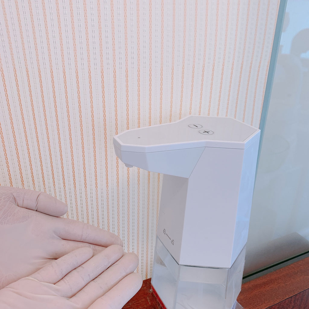 診療用グローブの交換